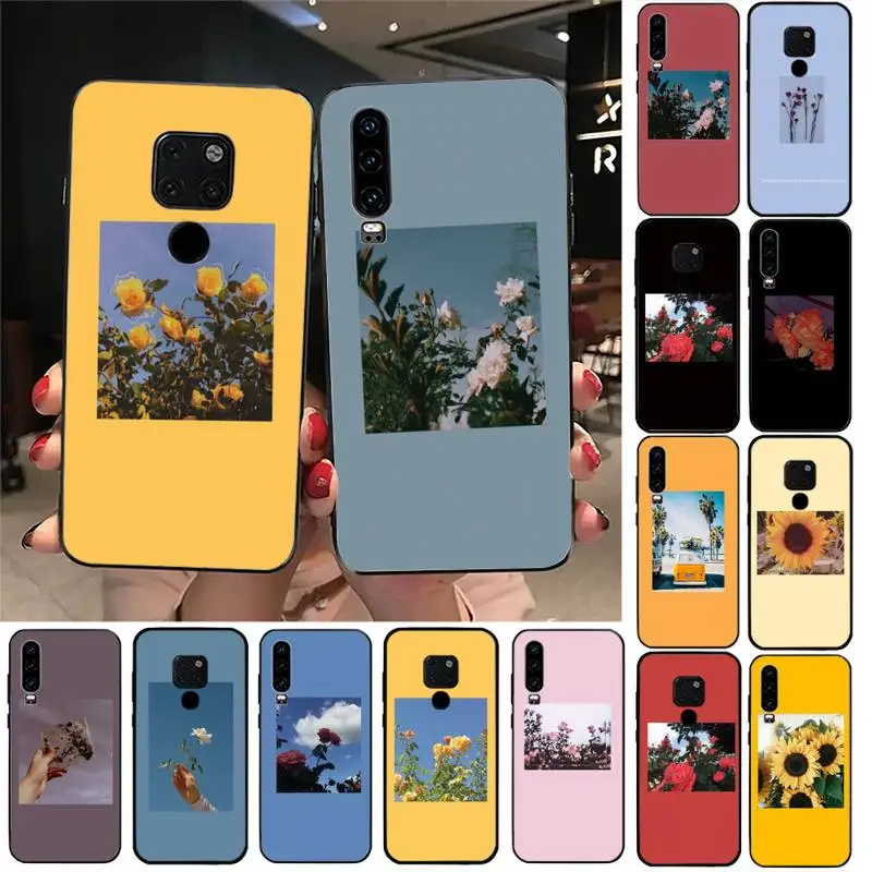 

Great art prints blooming flowers Phone Case For Huawei Honor 7A 8X 9 10 20lite 10i 20i 7C 8C 5A 8A Play 9X pro Mate 20 lite