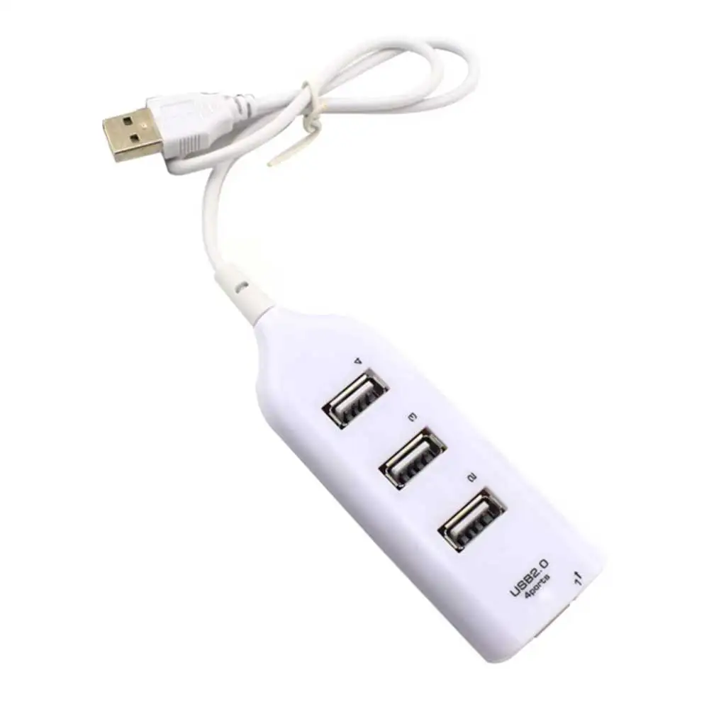USB2.0 4 Port High Speed HUB Splitter Convenience Portable Mini USB Adapter For PC Laptop Windows Win 7/8/XP Mutiply Interface