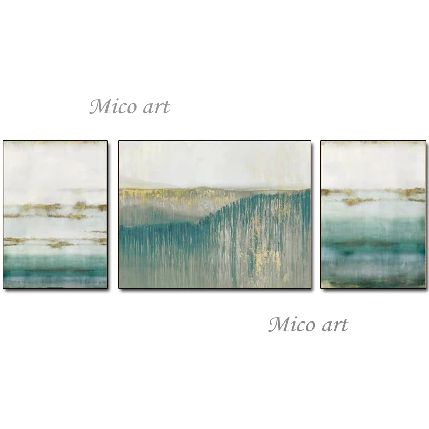 

Large Size 100% Hand Painted Abstract 3 Panels Oil Painting Wall Picture Art Canvas Wall Art Decor Unframed For Living Room Home