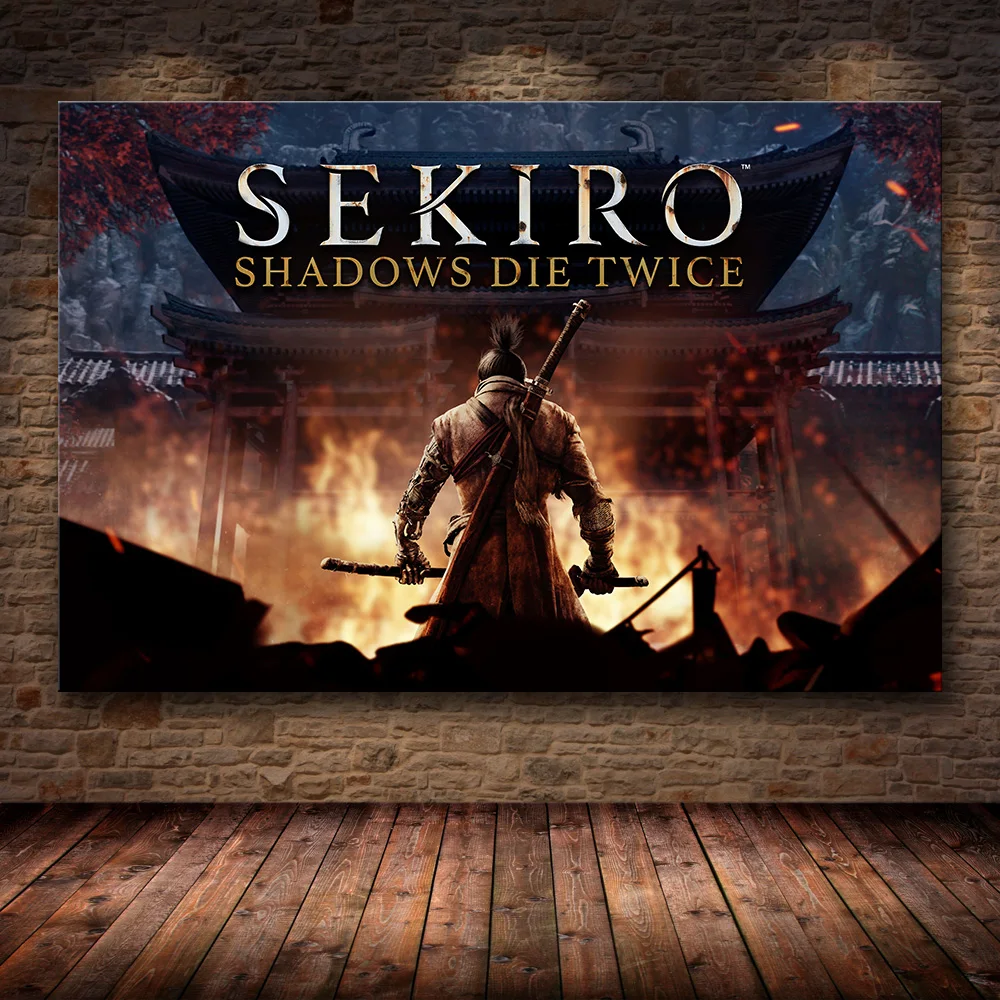 Без рамки постер украшение картина Sekiro: Тени дважды на HD холсте холст живопись