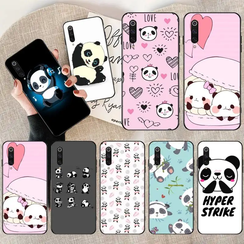 

PENGHUWAN Smile cute Panda Bear DIY Printing Phone Case cover Shell for Redmi Note 8 8A 7 6 6A 5 5A 4 4X 4A Go Pro Plus Prime