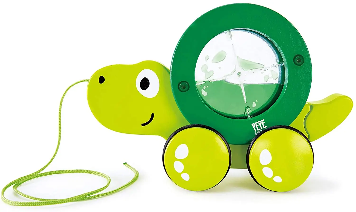 

Hape Pepe and friends drag turtle Tito baby multifunctional wooden educational children's walking toys