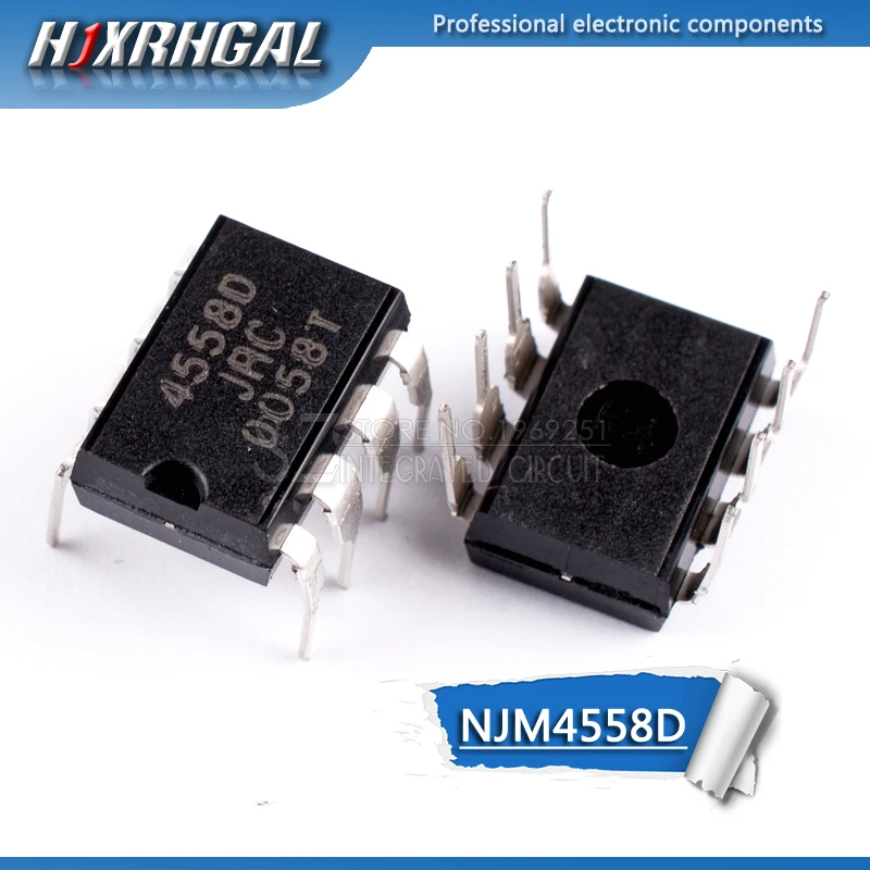 1 шт. NJM4558D DIP8 NJM4558 DIP JRC4558D JRC4558 Новый и оригинальный IC HJXRHGAL