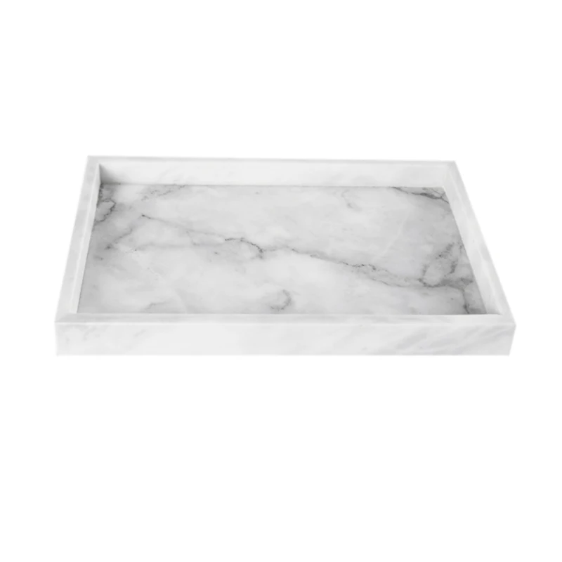 

Hotel Bathroom Toilet Tray Cake Tray Home Cosmetics Natural Marble Square Tray