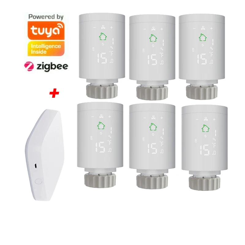 Заводская последние квартиры Zigbee3.0 Smart Tuya Trv в комнате с термостатом|Умная система