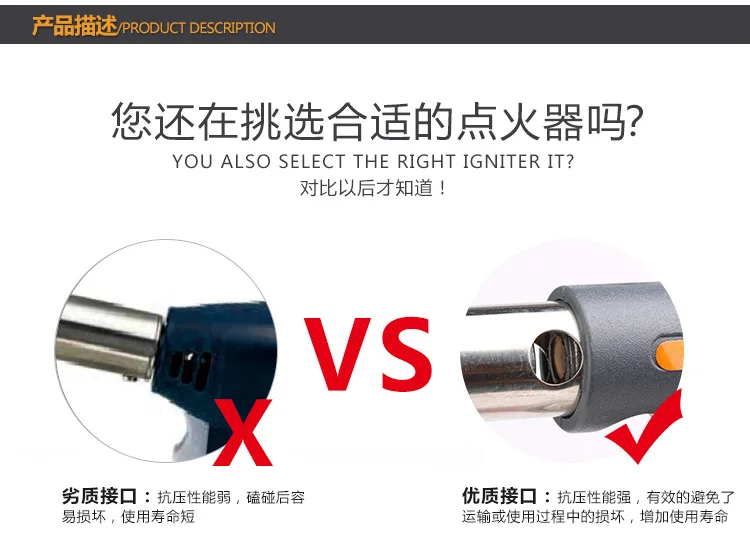 Gas Welding Torch Flamethrower Butane Burner Automatic Ignition Baking Fire Flame Torches Welding BBQ Camping Outdoor Hiking