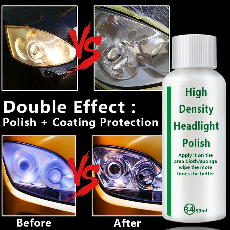 

Hot 20/50ml Car Headlight Repair Liquid Retreading Agent Glitter Polish Len Restoration cars restoration fluid