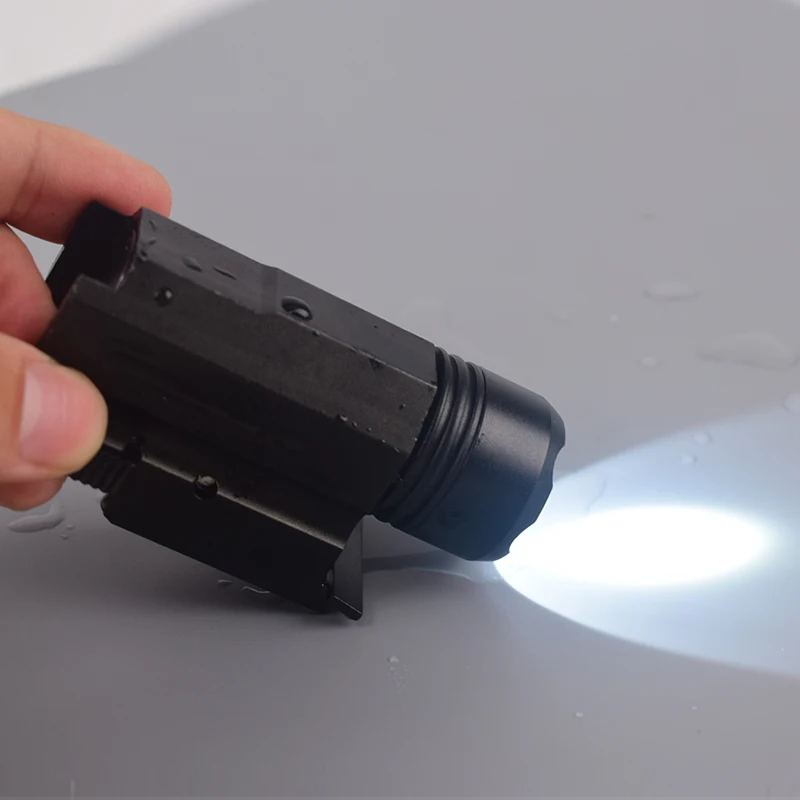 

Тактический охотничий светодиодный фонарь 300 люмен/Стробоскоп зеленый свет быстросъемное крепление на планку Пикатинни Уивера