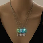 Светящиеся ожерелья для женщин и мужчин, подвеска Ловец снов, ожерелье, подарки на день рождения, аксессуары для шеи, ювелирные изделия