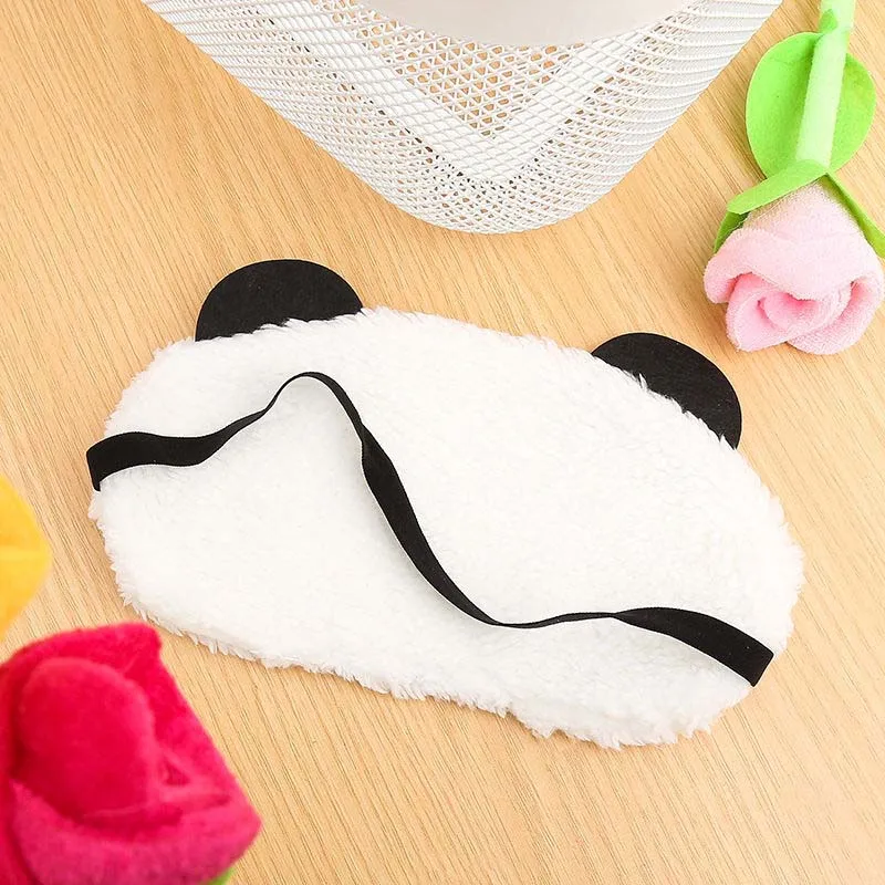 

Panda Cartoon Sleeping Face Eye Mask Blindfold Eyeshade Traveling Sleep Eye Aid Drop Shipping Travel Accessories