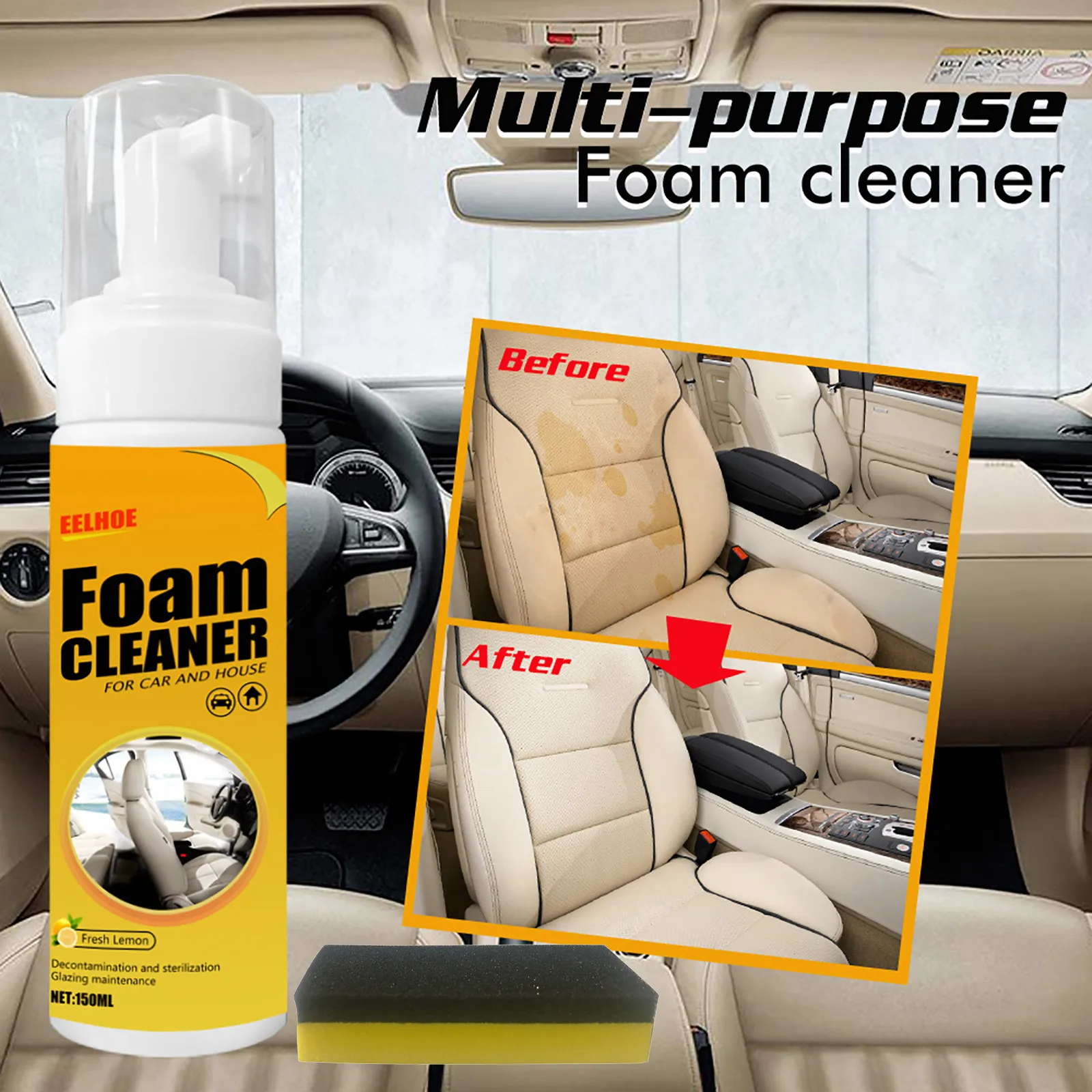 Многофункциональный пенопластовый очиститель универсальный спрей для удаления