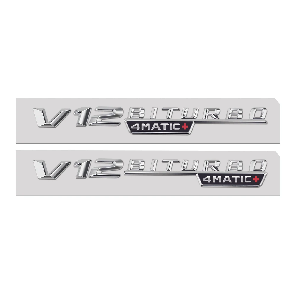 1 пара V12 BITURBO 4matic наклейка на крыло стикер дверь для Mercedes Benz AMG C E S G Class SL ML W221 W205 W210