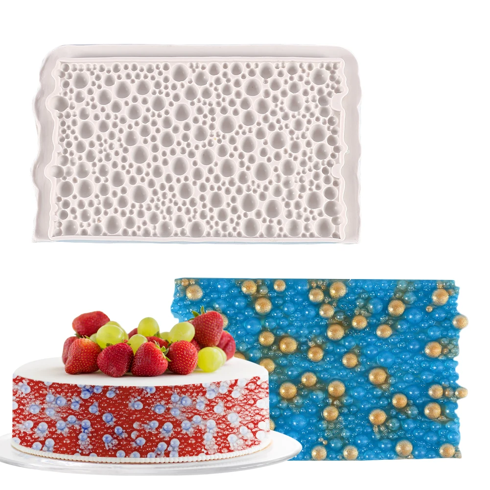 

Pearl Diamond Texture Silicone Mold Cake Decorating Tools DIY Fondant Chocolate Cupcake Jelly Candy Sugar Craft Baking Mold