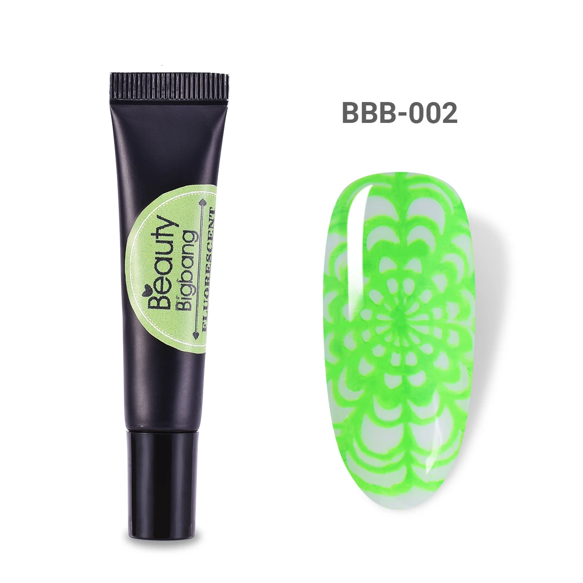 2A Beautybigbang 8 мл неоновый штамповочный Гель-лак флуоресцентный замачивающийся цветной лак светится в темноте для УФ-светильник для дизайна ногтей полигель - Цвет: 2A