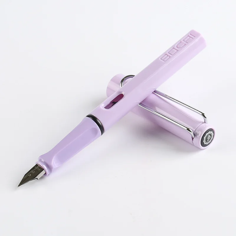

1 ps caneta tinteiro conjunto 0.38mm escrita assinatura caneta preto bule tinta sac estudante escritrio artigos de papelaria