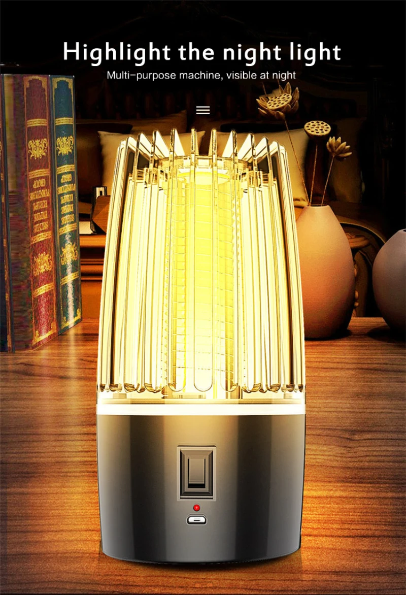Led Mosquito Killer Lamp UV Night Light USB Electric Photocatalytic Repellent Trap Pest LED | Лампы и освещение