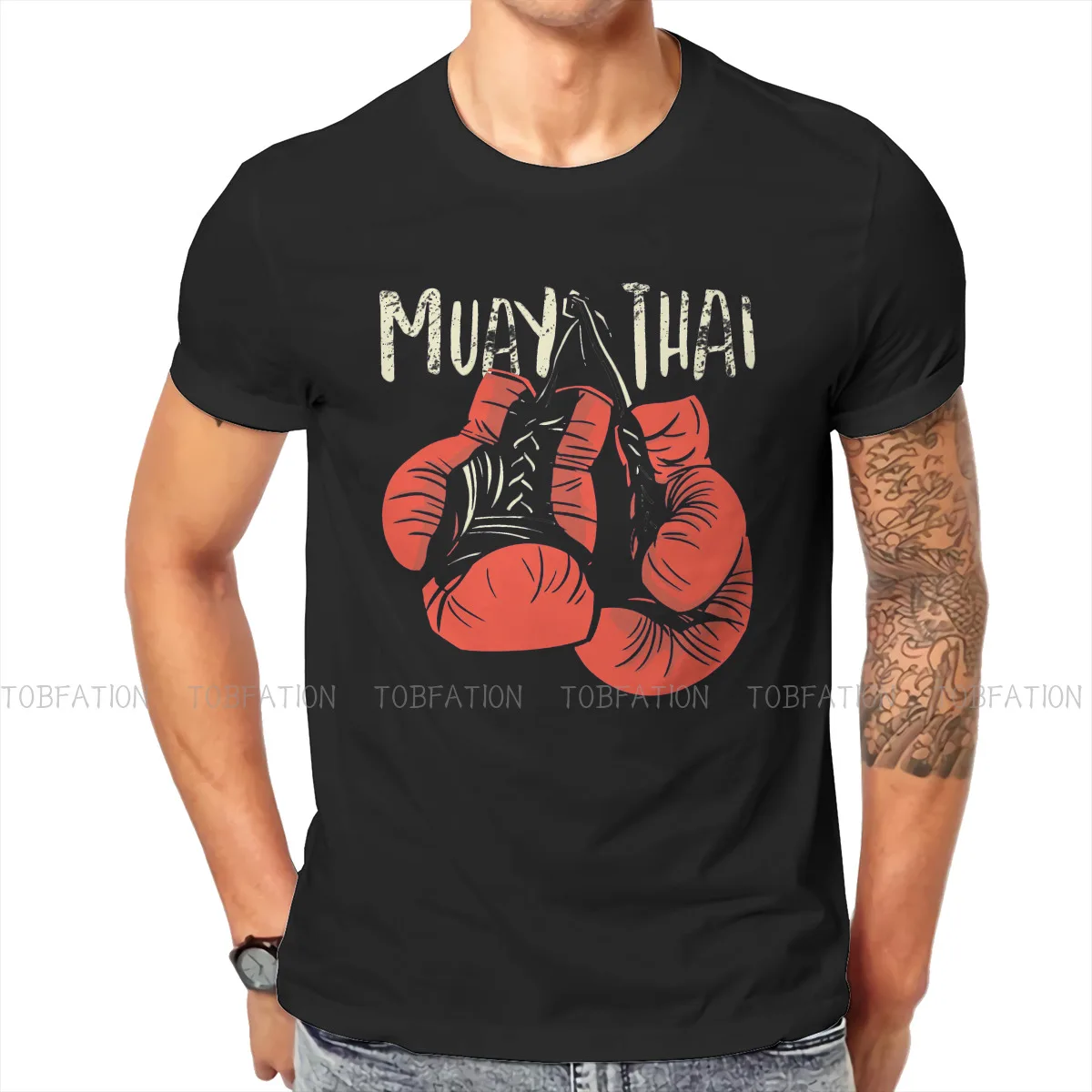 

GUANTES MUAY Special TShirt Muay Thai Top Quality Creative Gift Idea T Shirt Short Sleeve Hot Sale