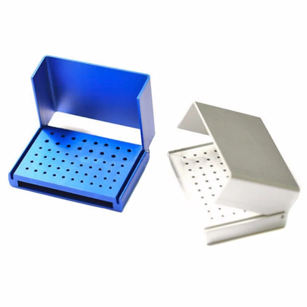 1 Pc 58 Holes Dental Bur Holder Stand Autoclave Disinfection Box Case In Stock