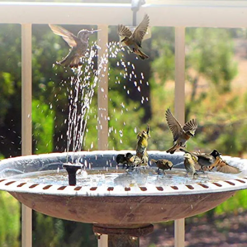 Садовый фонтан на солнечной батарее 9 В 220 л/ч|Фонтанчики и купальни для птиц| |