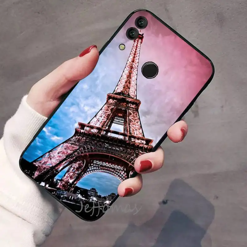 

Romantic Paris Eiffel ToweR Phone Case For Huawei honor Mate P 9 10 20 30 40 Pro 10i 7 8 a x Lite nova 5t