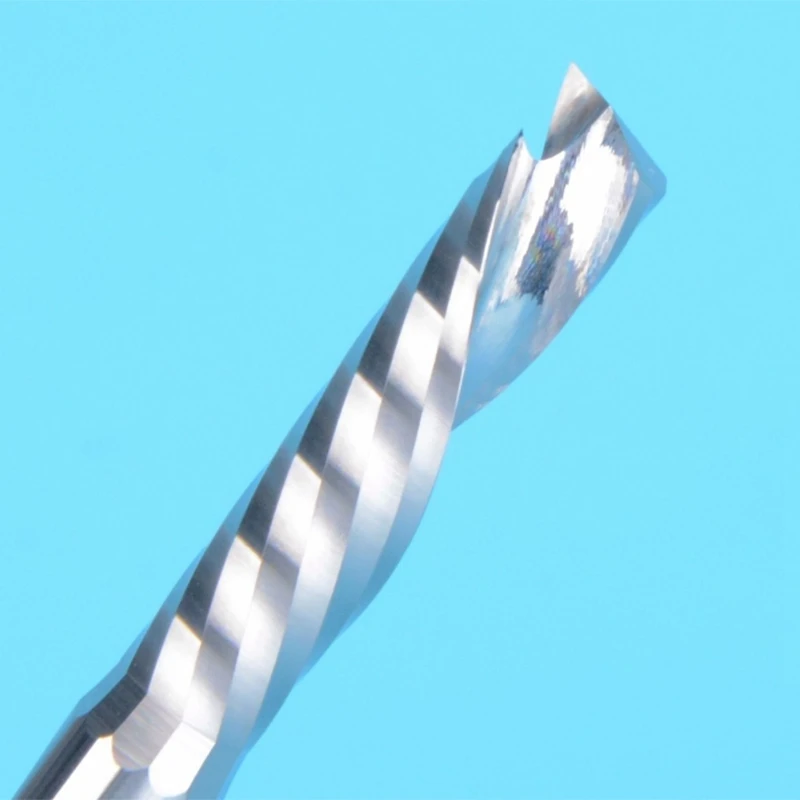 10 шт вверх вниз вырезать 3 175 мм одиночный флейта CNC маршрутизатор Endmill сжатия