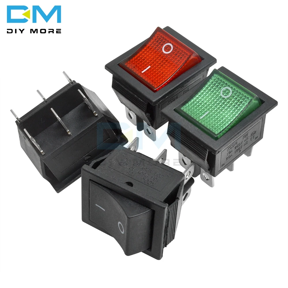 5 шт. KCD4 клавишный переключатель питания сенсорный Переключатель ВКЛ/ВЫКЛ 2