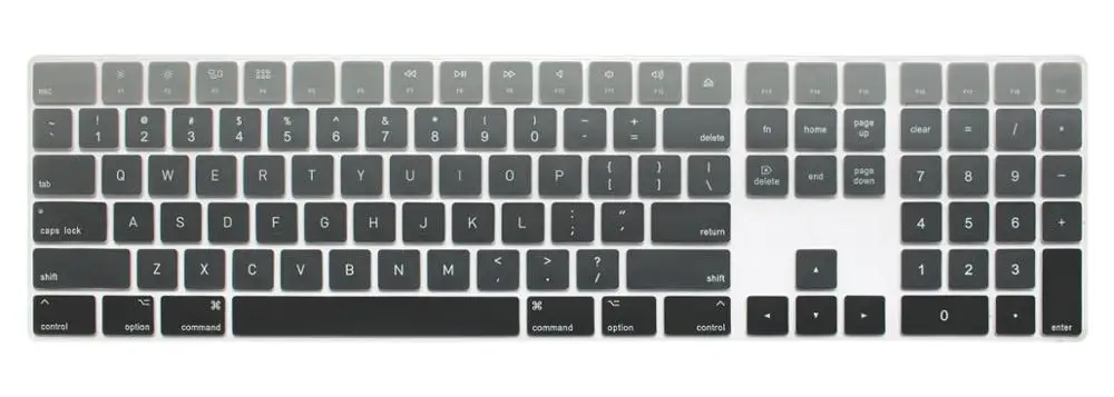 Для Клавиатура Apple Magic A1843 с цифровая клавиатура версия Английский США покрытие для клавиатуры мульт - Цвет: Gradient Gray