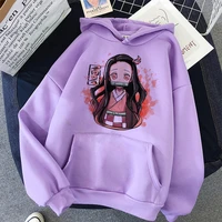 kimetsu no yaiba sweatshirts japanese anime demon slayer hoodies women harajuku cartoon graphic hoody korean style kawaii female