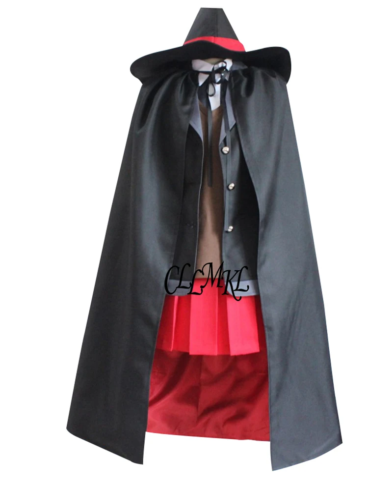Danganronpa V3 Yumeno Himiko Косплей Костюм Униформа накидка шляпа| |