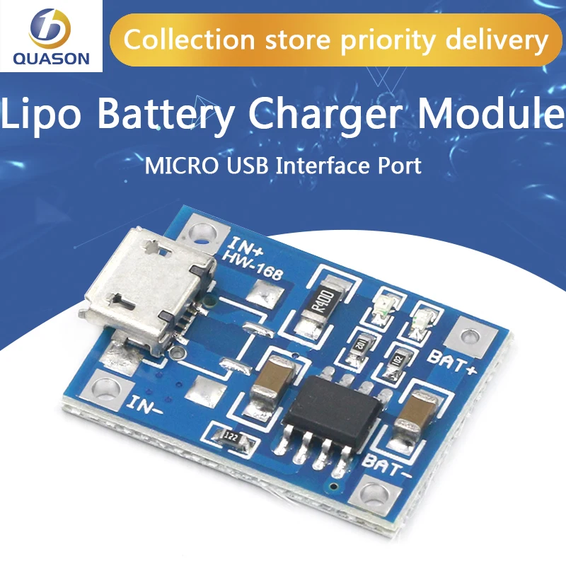 TP4056 1A Lipo батарея зарядная плата зарядный Модуль литиевая DIY MICRO USB интерфейс