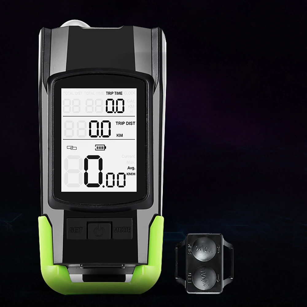

Waterproof Bicycle Light USB Charging Bike Front Light Flashlight Handlebar Cycling LCD Screen HeadLight Speed Meter Accessories