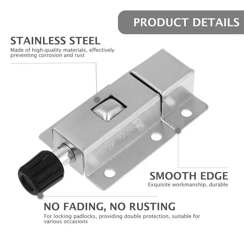 

4/8 Pcs Door Latches Slide Bolt Heavy Duty Multi-Function Durable Gate Latch Window Latch Door Latch For Barn Door Home