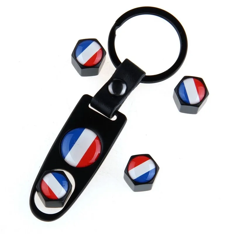 4 шт. колпачки для автомобильных пневматических клапанов|france car flag|wheel cap coverwheel cover |