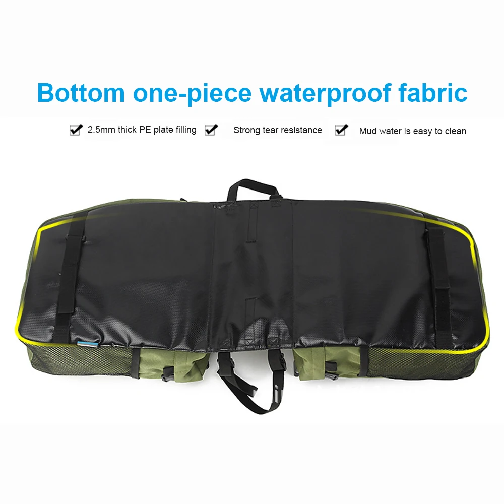 

ROSWHEEL 3 in 1 Bicycle Trunk Bags Mountain Road Bike Cycling Double Side Rear Rack Tail Seat Pannier Pack Luggage Carrier