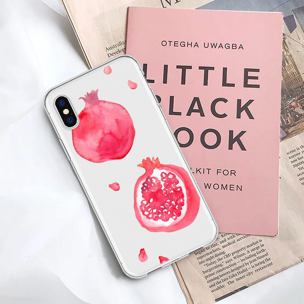 Прозрачный чехол для телефона с ананасом iPhone 6S 5S SE 7 8 Plus X XS fruits Phonecase мягкая задняя