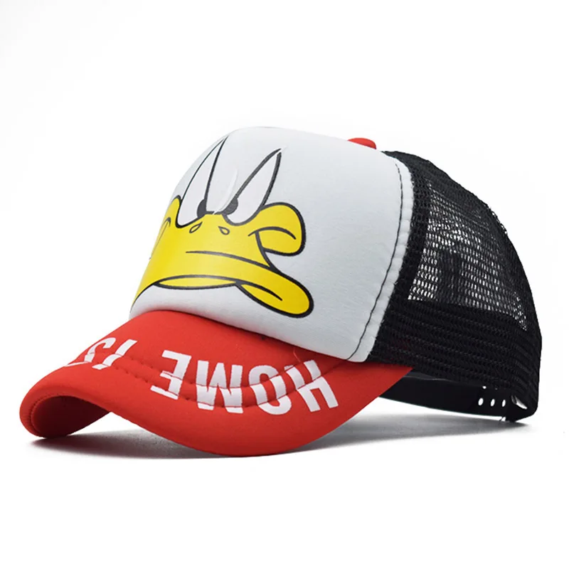 Модные шапки для детей кепка мальчиков и девочек бейсболка с мультяшным рисунком