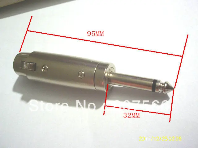 

10pcs XLR Female To 1/4" Inch Male Mono Adapter connector New