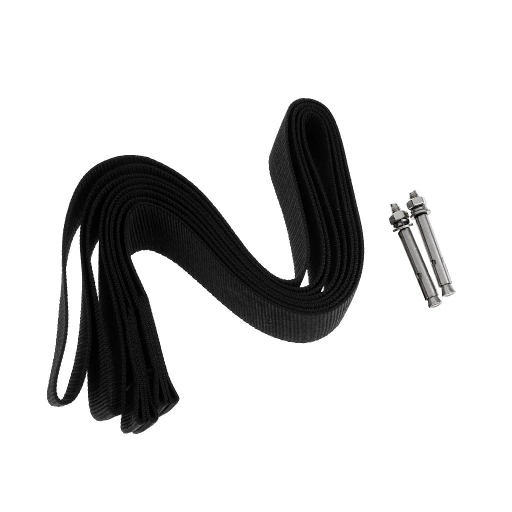 2 Pieces Black Webbing Straps Surfboard Longboard SUP Board Sling Wall Storage Strap Hanger Keeper Surfing Accessories | Спорт и
