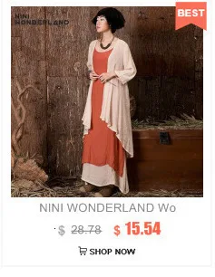NINI WONDERLAND Весна Лето Женское двойное хлопковое льняное длинное лоскутное платье без рукавов Свободные повседневные платья с шарфом
