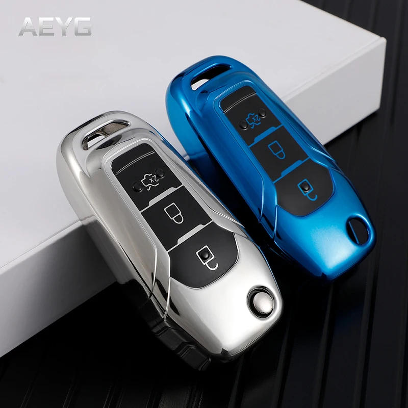

TPU Car Remote Key Case Cover Shell Fob For Ford Fusion Fiesta Escort Mondeo Everest Ranger 2019 S Max Kuga 2 Focus MK3 Ecosport