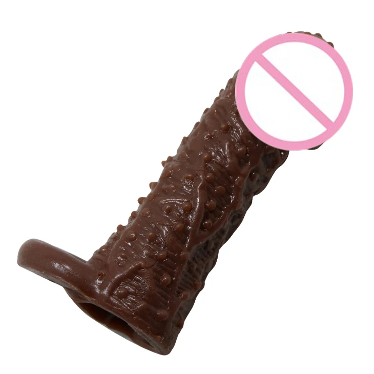 BAILE Реалистичная клетка для пениса двойное кольцо многоразовые презервативы