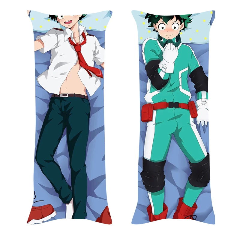 Чехол для подушки с героями аниме Моя геройская Академия атласные обнимающие