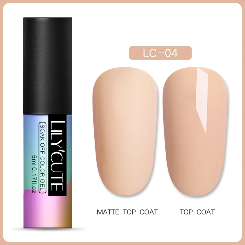LILYCUTE матовый УФ-Гель-лак замачиваемый Блестящий жемчужный маникюрный Гель-лак для дизайна ногтей - Цвет: 4