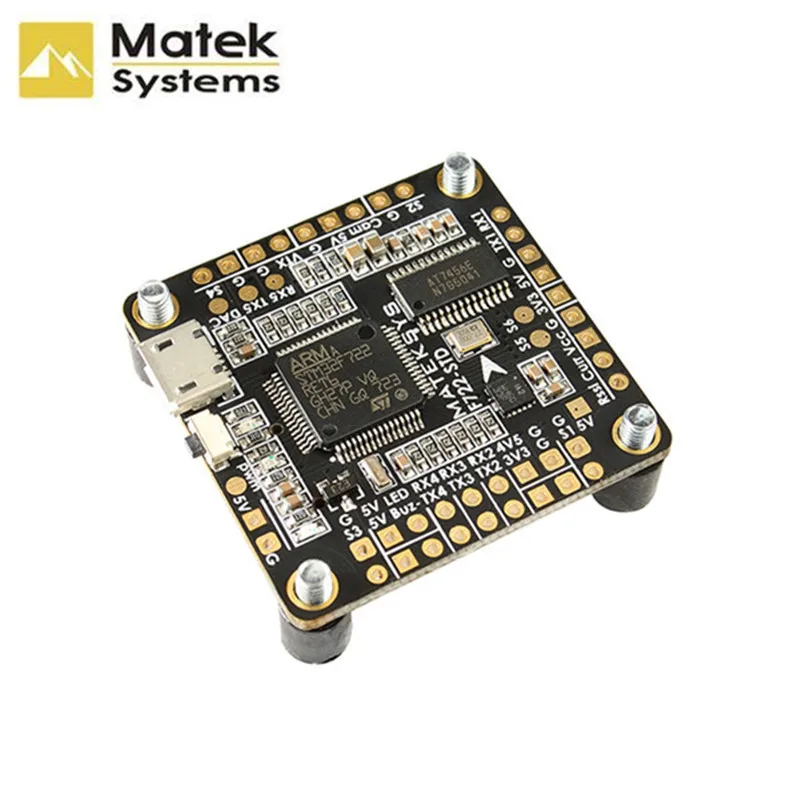

Matek Systems F722-STD STM32F722 F7 Flight Controller Built-in OSD BMP280 Barometer Blackbox for RC Drone