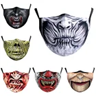Новый ужас клоун-зомби рот косплей женские мужские маски унисекс пылезащитные пятна для лица велосипедные дышащие маска для взрослых на Хэллоуин