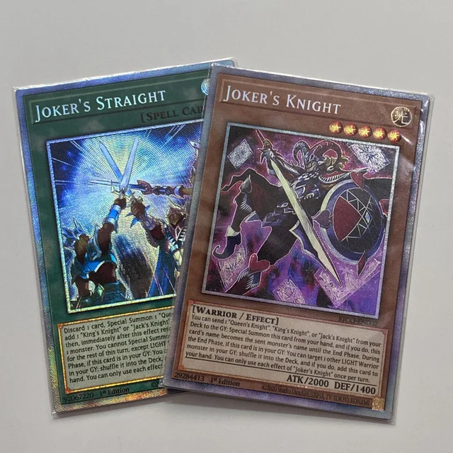Yu-Gi-Oh KICO-EN002/ KICO-EN004 новые карты в TCG Kings Court Joker's Knight/Joker's прямая коллекция карт