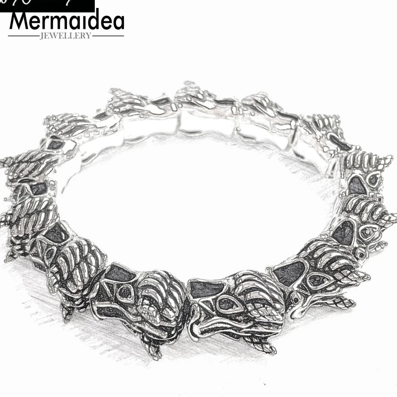 Браслеты с бусинами в виде черного дракона 10 мм 2020 Супер предложения подарок