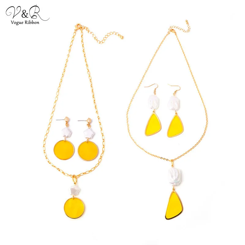 Новинка 2020 комплект ювелирных изделий сделай сам ожерелье серьги браслет набор