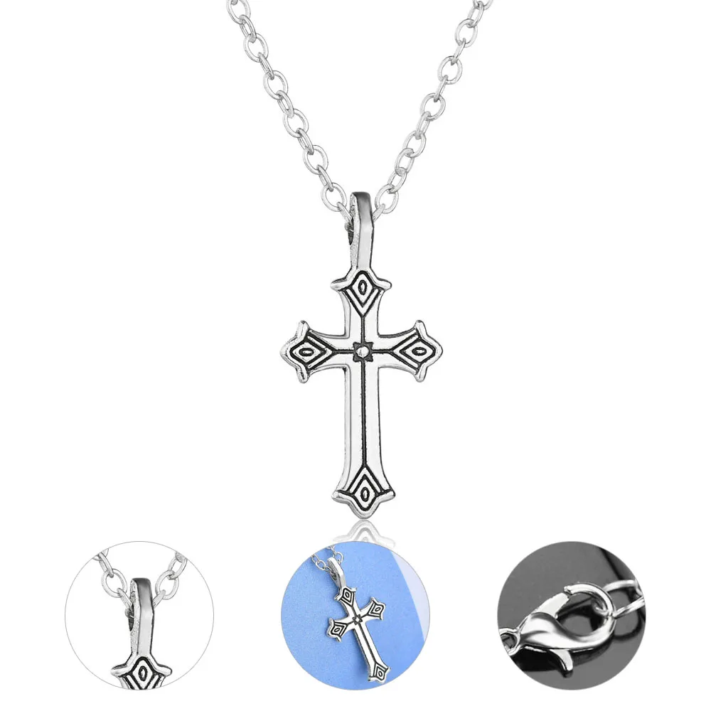 Модное повседневное ожерелье Бесконечность Крест Подвеска-аркан золотая