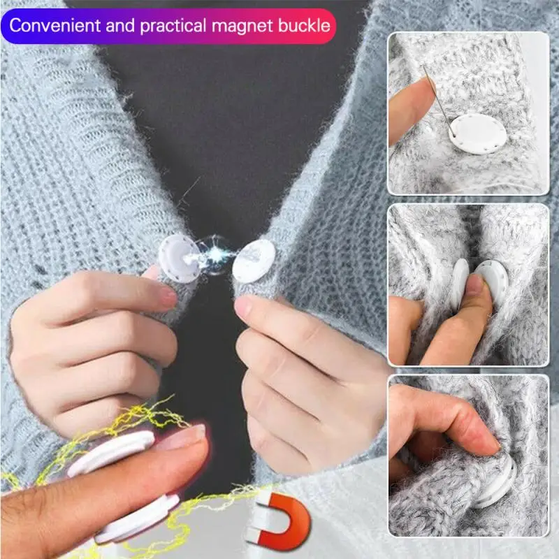 Высококачественная невидимая пластиковая магнитная кнопка украшение одежды